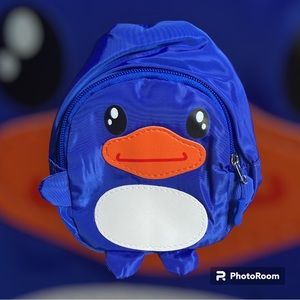 Toddler’s Blue Penguin Crossbody Bag